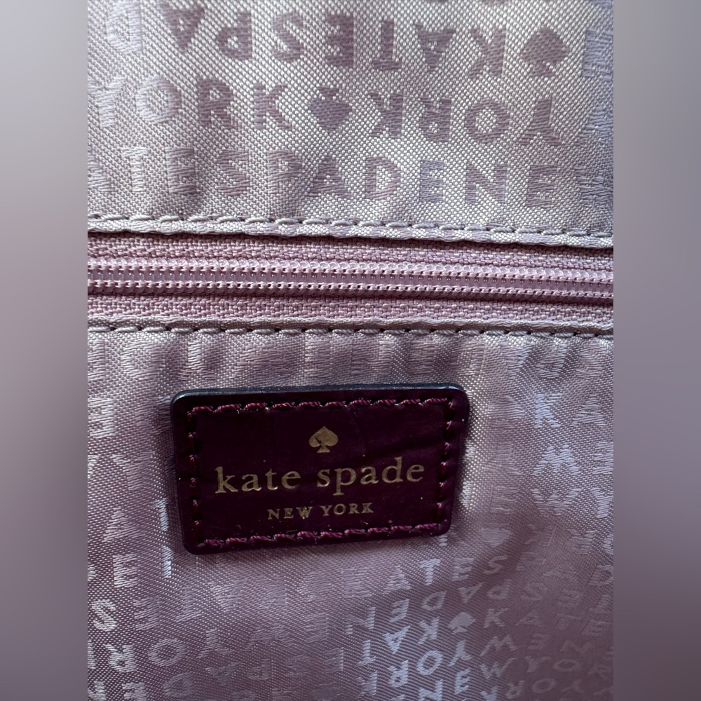 Kate Spade Croc-Embossed Satchel - Picture 12 of 13